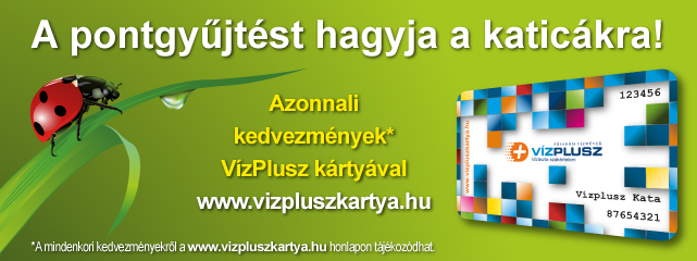 VízPlusz kártya