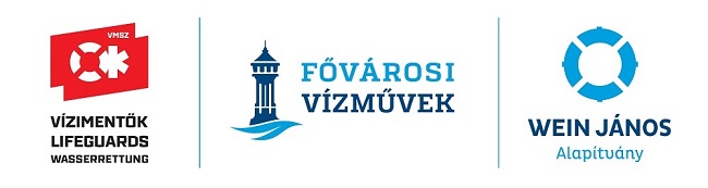 A képen a VMSZ, a Fővárosi Vízművek és a Wein János Alapítvány logói láthatók. 