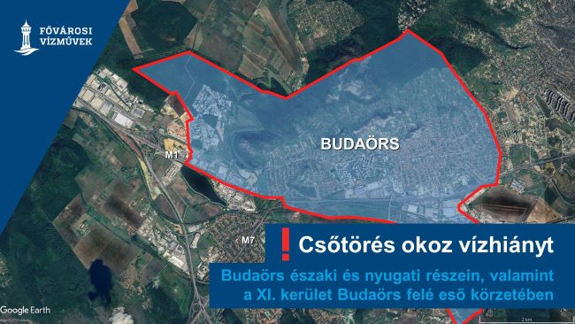 A kép illusztráció, melyen Budaörsöt jelöltük a térképen.