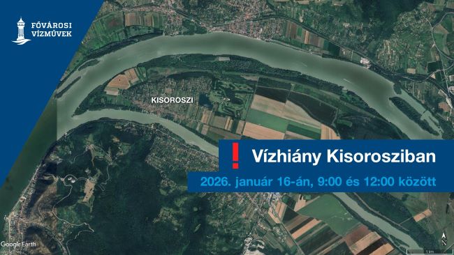 A képen a vízhiánnyal érintett terület térképe látható.