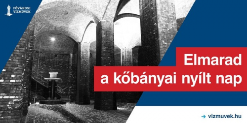A kép a Fővárosi Vízművek Kőbányai víztárolójának belső terében készült, melyre az 