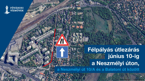 A kép illusztráció, amin a forgalmi rend változását jelöljük térképen