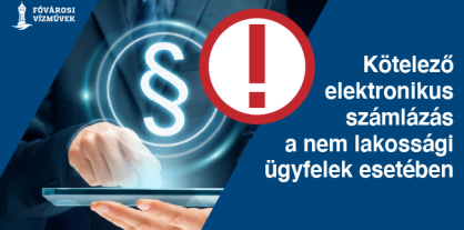 Az illusztráción egy öltönyös férfi tart egy laptopot, továbbá egy paragrafus jel és egy felkiáltó jel is szerepel a képen