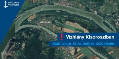 A képen a vízhiánnyal érintett terület térképe látható.